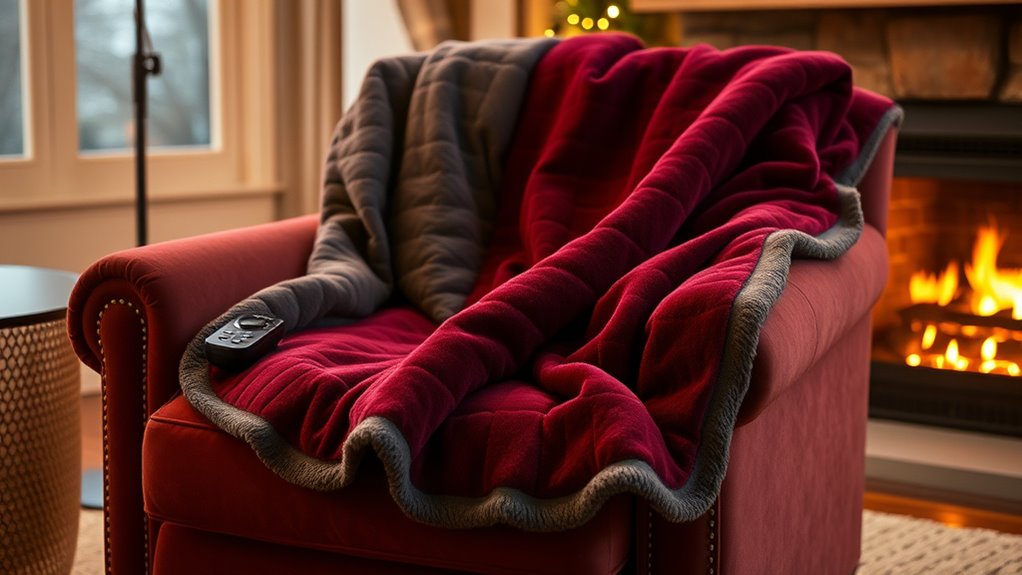 top cozy heated throw blankets