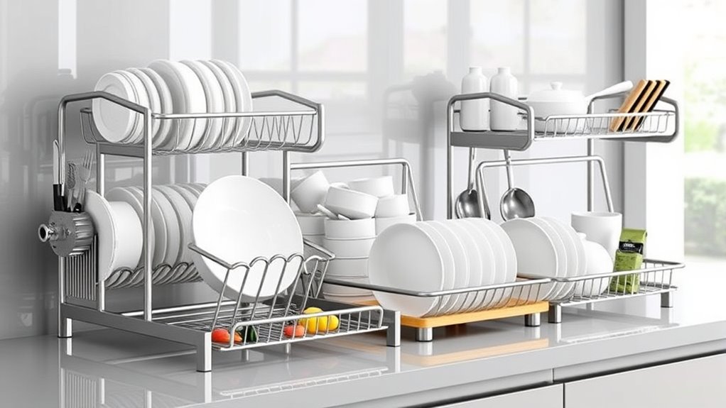 top dish drying racks