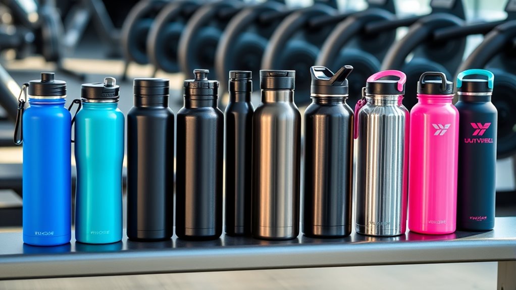 top gym reusable water bottles