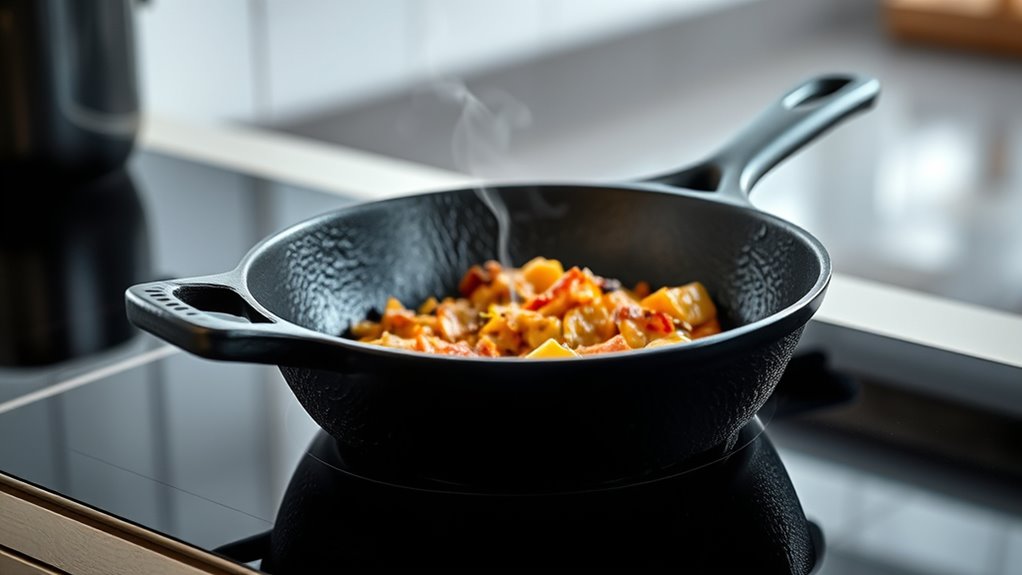 top induction ready cast iron skillets
