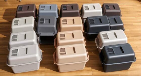 top odor controlling covered litter boxes