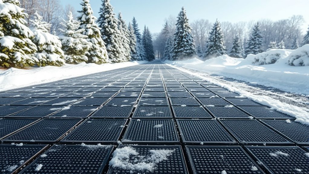 top snow melting mats