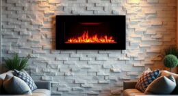 top wall mounted electric fireplaces