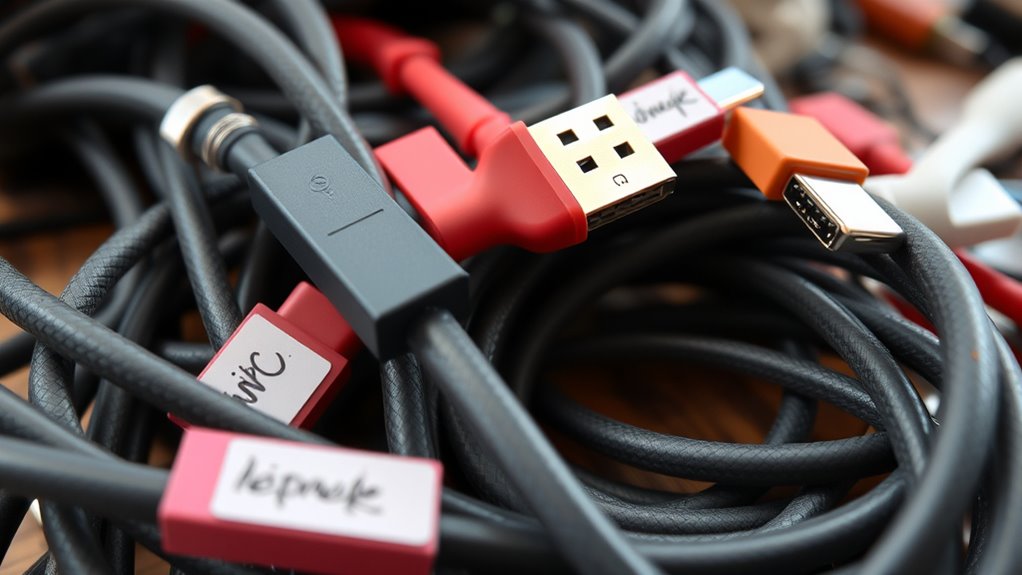 update cable labels regularly