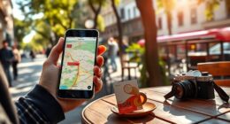 use esims and offline maps
