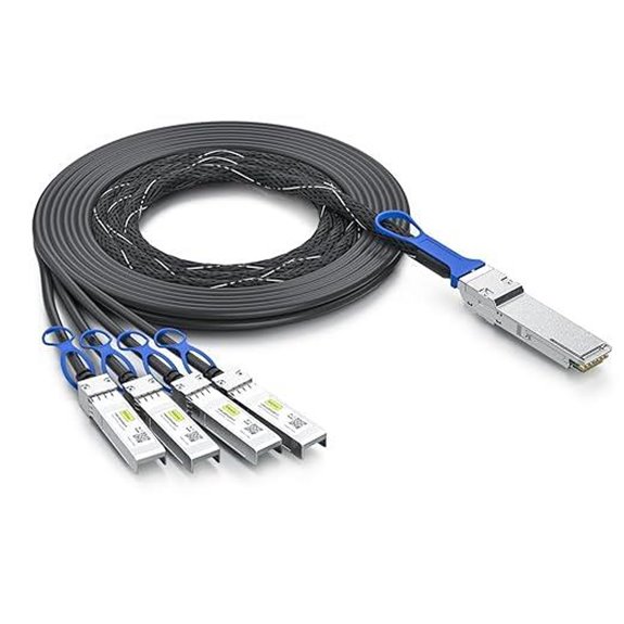 10Gtek 100GbE QSFP28 to 4x 25GbE DAC Splitter