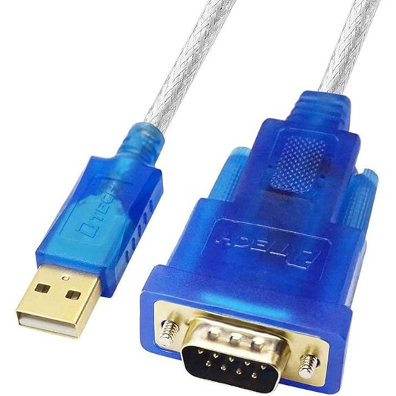 DTECH 10ft USB to RS232 Serial Adapter Cable