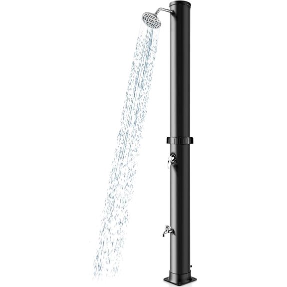Goplus 10 Gallon Solar Outdoor Shower with Foot Shower