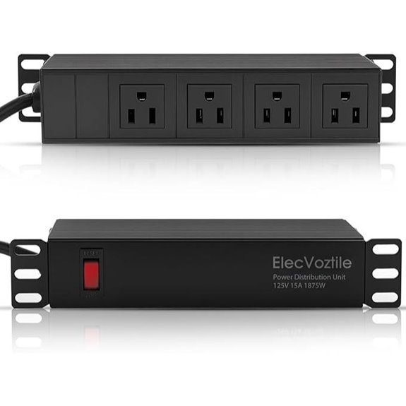 10-inch Rack PDU with Surge Protection and Outlets