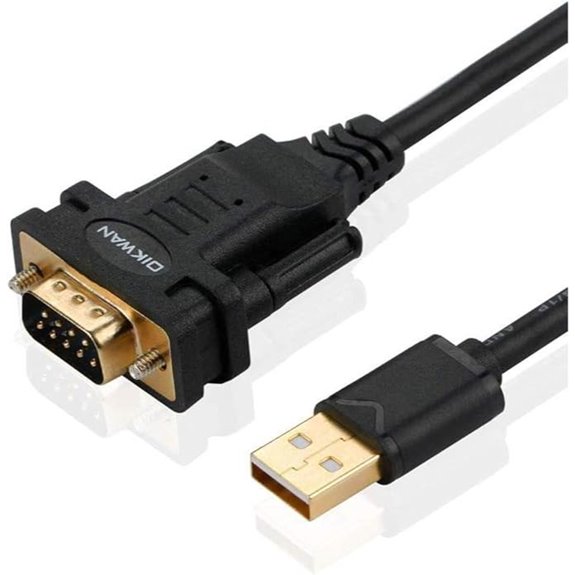 USB to RS232 Serial Cable Adapter (10ft)