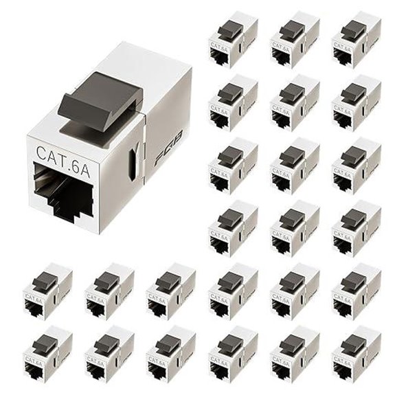 FGB 10Gbps Cat6a Shielded Keystone Coupler (25 Pack)