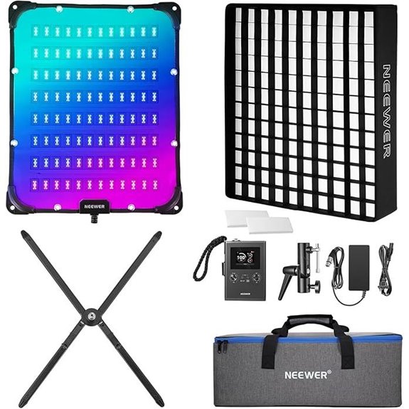 NEEWER 115W RGB Video Light with Softbox and App