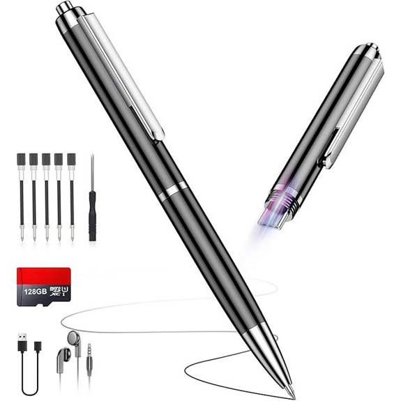 Voice Recorder 128GB Noise Reduction 180 Days Storage