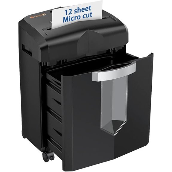 Bonsaii 12-Sheet Micro Cut Shredder with 60-Minute Run