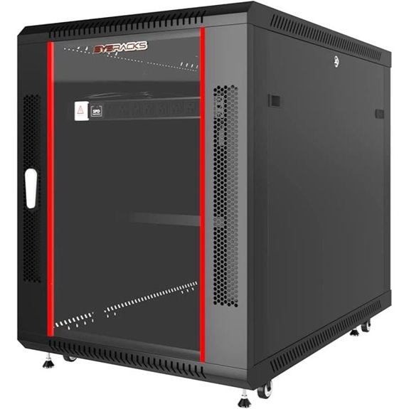 Sysracks 12U Server Rack Cabinet with Locking Enclosure
