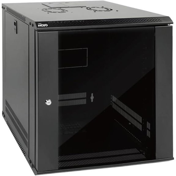 Tecmojo 12U Wall Mount Server Rack with Cooling Fan