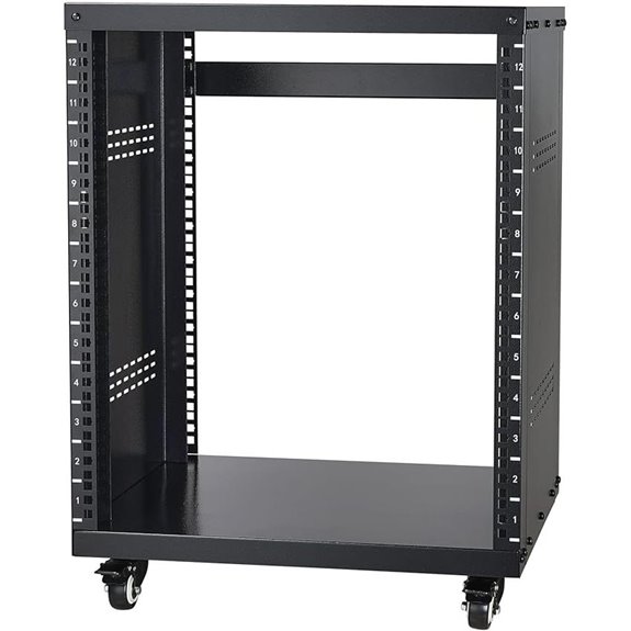 VEVOR 12U AV Rack with Wheels and Vents