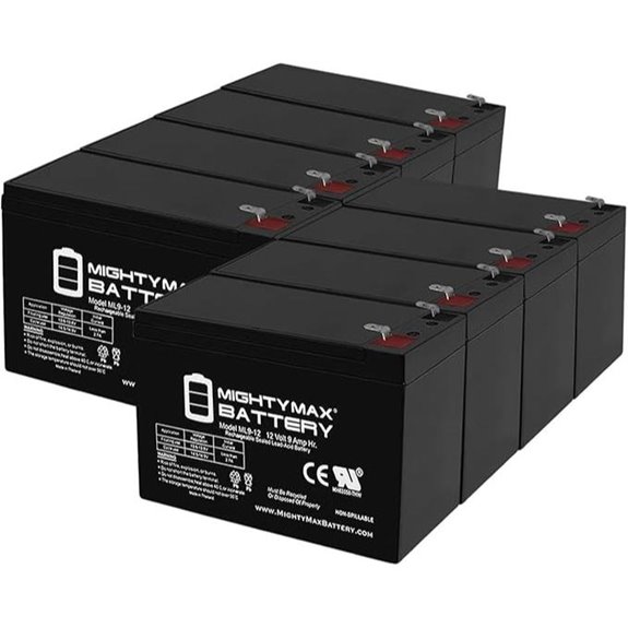 Mighty Max 12V 9Ah UPS Battery Replacement (8 Pack)