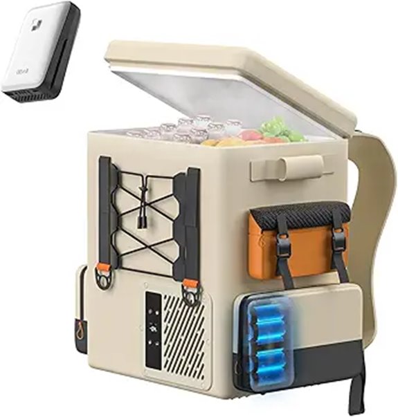 LiTHELi 12V Portable Car Fridge with Batteries