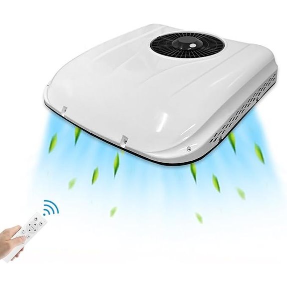 12V RV Rooftop DC Air Conditioner 8000BTU