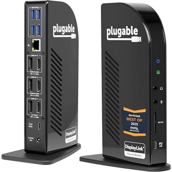 Plugable 13-in-1 USB-C Docking Station with 4K Displays