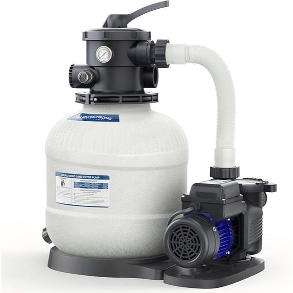 AQUASTRONG 14in Pool Sand Filter Pump with Timer