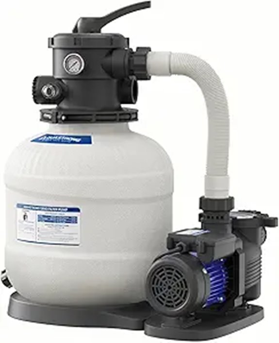 AQUASTRONG 14in Sand Pool Filter Pump (2/3 HP)