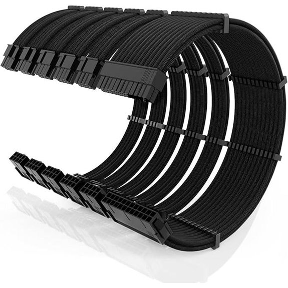 16AWG Power Supply Extension Kit with Sleeved Cables