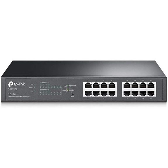 16 port managed poe switch