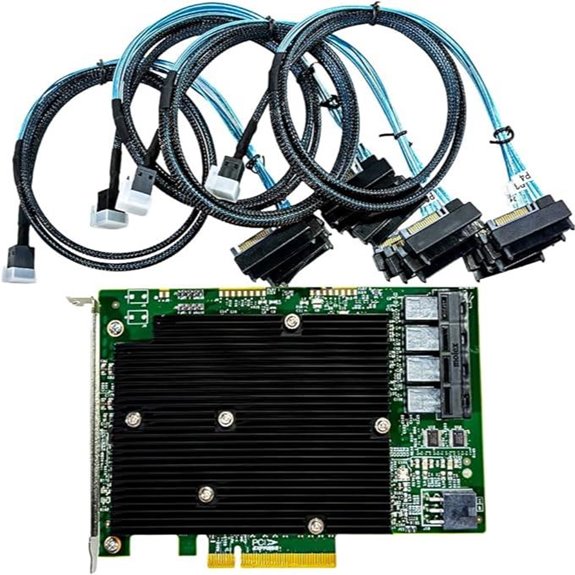 SAS HBA 16-Port SATA Expansion Card with Cables
