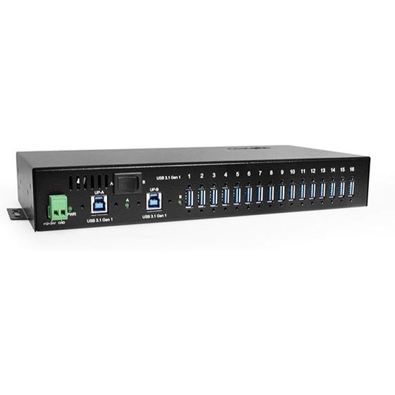 Coolgear 16-Port USB 3.2 Hub with Surge Protection