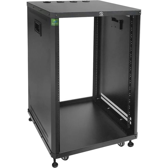 RIVECO POMU 18U Rolling Audio/IT Server Rack