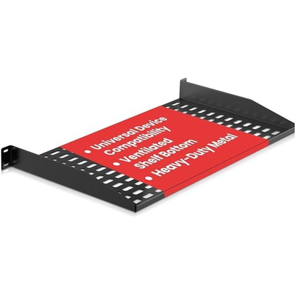 Pyle 19-Inch Server Vented Cantilever Wall Shelf