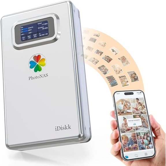 iDiskk 1TB NAS Photo Storage with Auto Backup