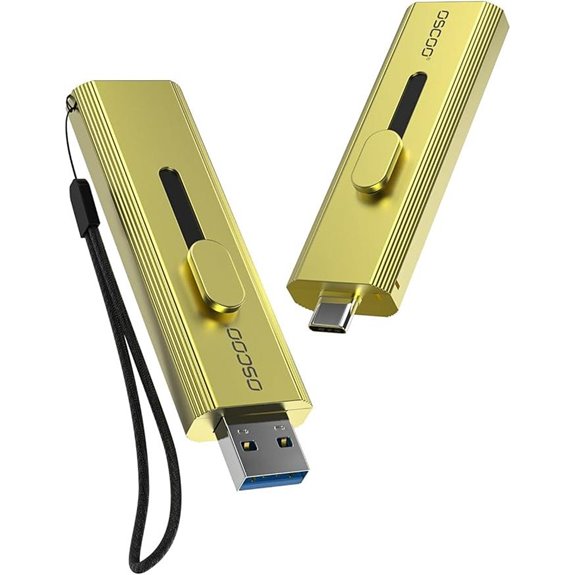 1TB External SSD with USB 3.2 Type-C & A