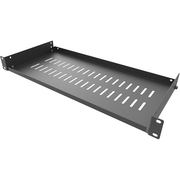 Jingchengmei 1U Vented Server Rack Mount Shelf