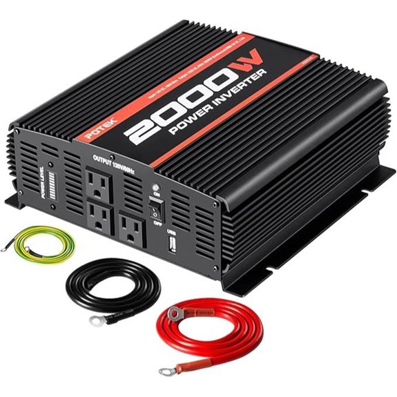 POTEK 2000W Car Power Inverter with USB
