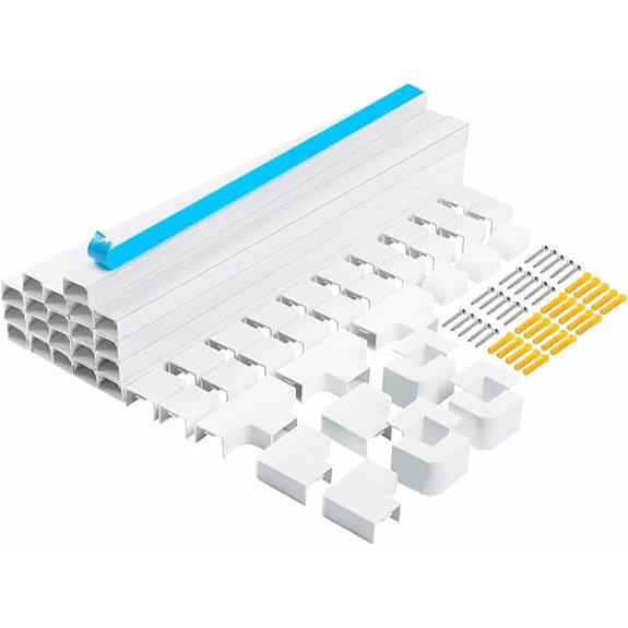 RAZCC 20-Pack Cable Cover Raceway Kit for Wires