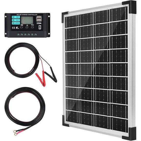 TBER 20W 12V Solar Panel Kit with Controller