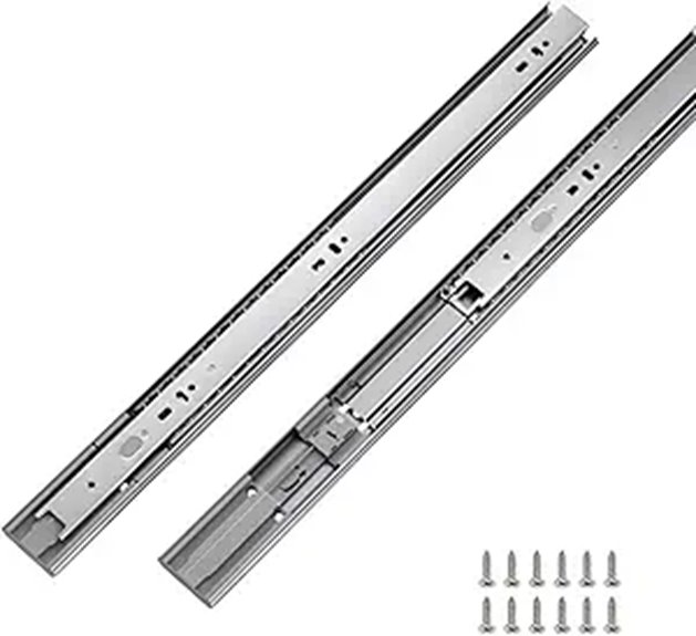 LONTAN 22-Inch Soft Close Drawer Slides 10 Pairs