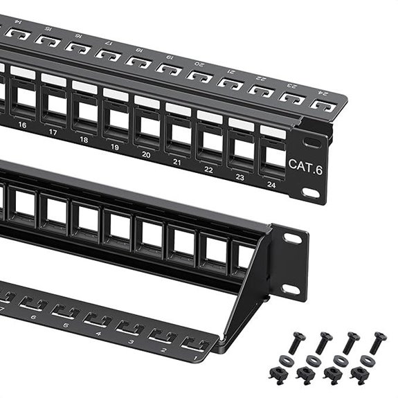 Cable Matters 1U 24-Port Keystone Patch Panel
