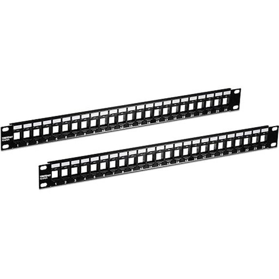 TRENDnet 24-Port Keystone Patch Panel 1U Rackmount