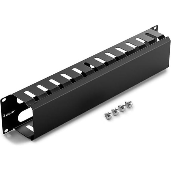 VCELINK 2U Metal Server Rack Cable Management Panel