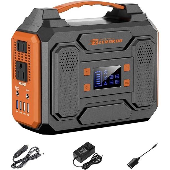 Portable 300W Solar Generator & Power Bank