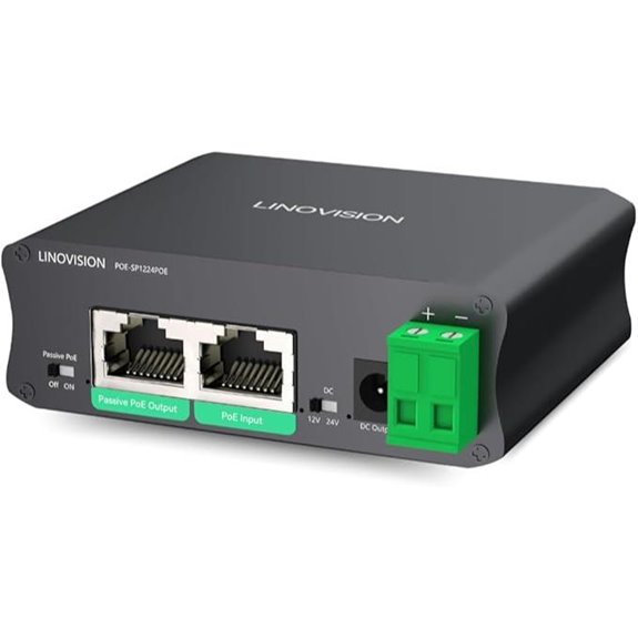 LINOVISION 30W PoE Splitter with Switchable DC Output