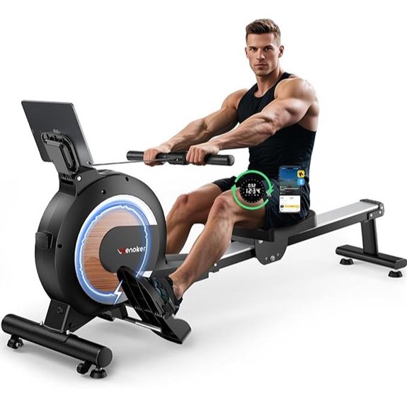 32 level magnetic rowing machine