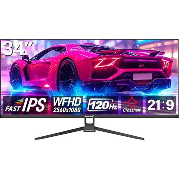 Gawfolk 34-inch IPS Gaming Monitor 120Hz Wall-Mount