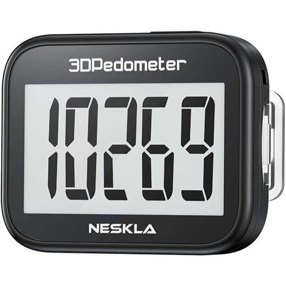 3D Digital Pedometer with Clip for All Ages