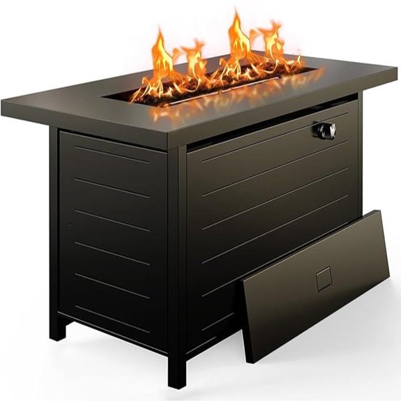 Ciays 42 Gas Fire Pit Table with Lid