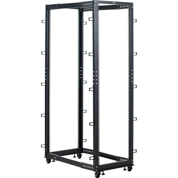 VIVO 42U Mobile Server Rack Cart